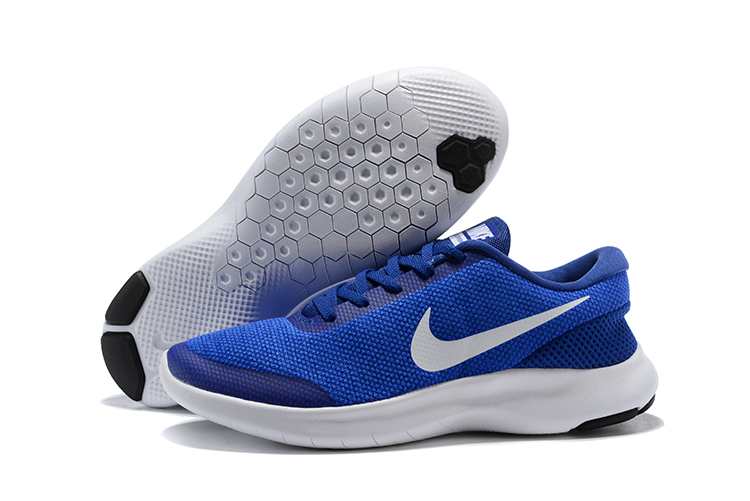 Nike Flex Experience RN7 Blue White Shoes - Click Image to Close